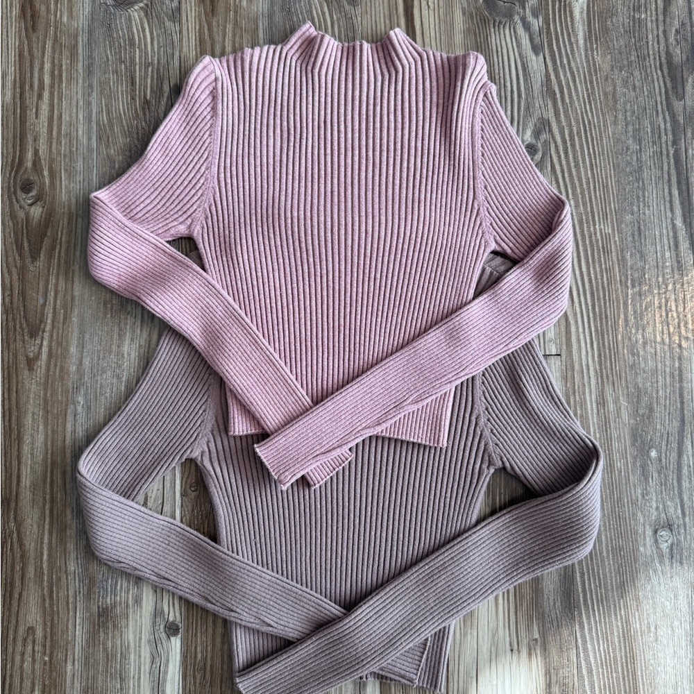Set of 2 small Ribbed Women's top Sweater